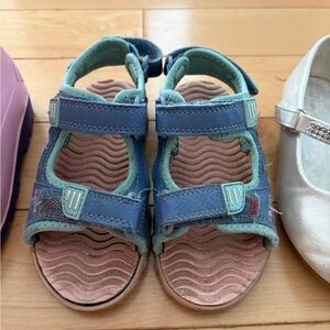 Kids Blue and Teal Open-Toe Sandals